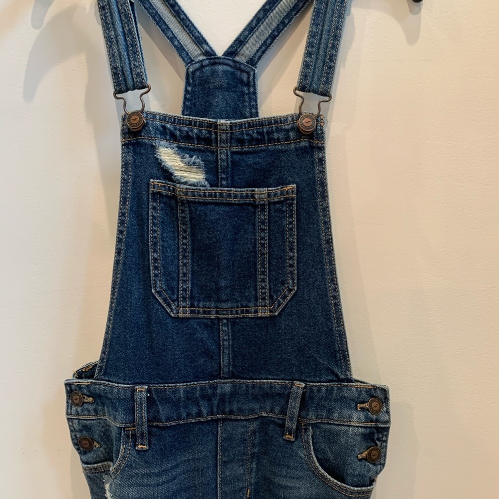 Hollister High-Rise Crop Boyfriend Overall
